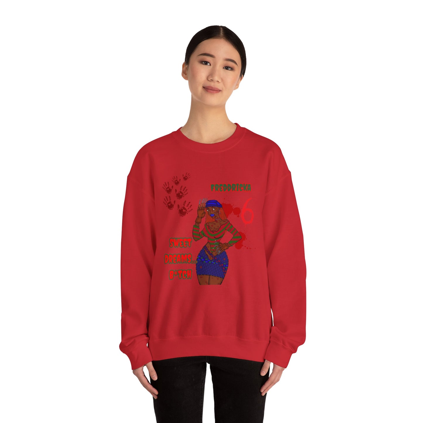 Freddricka Kruger-Creepy Cute Crewneck Sweatshirt