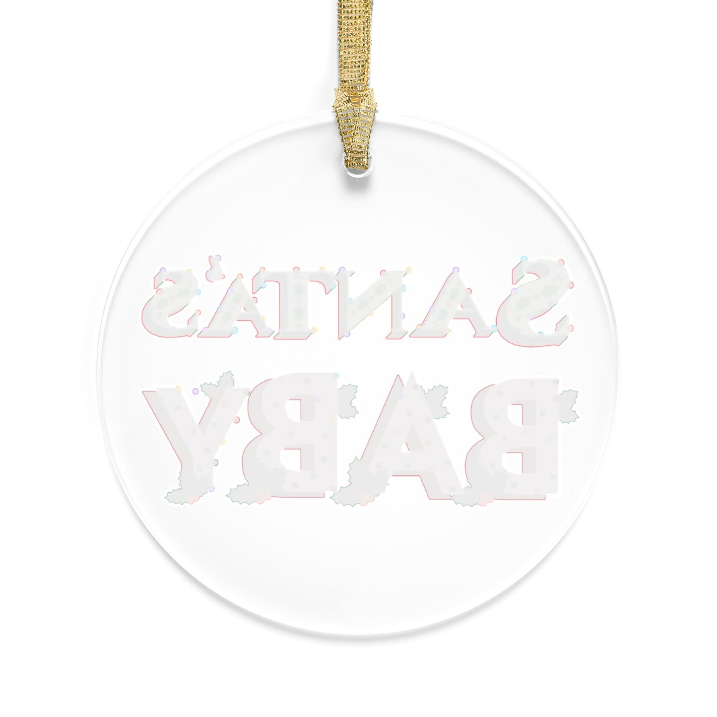 Santa’s Baby Acrylic Ornament — Cute Holiday Tree Decoration