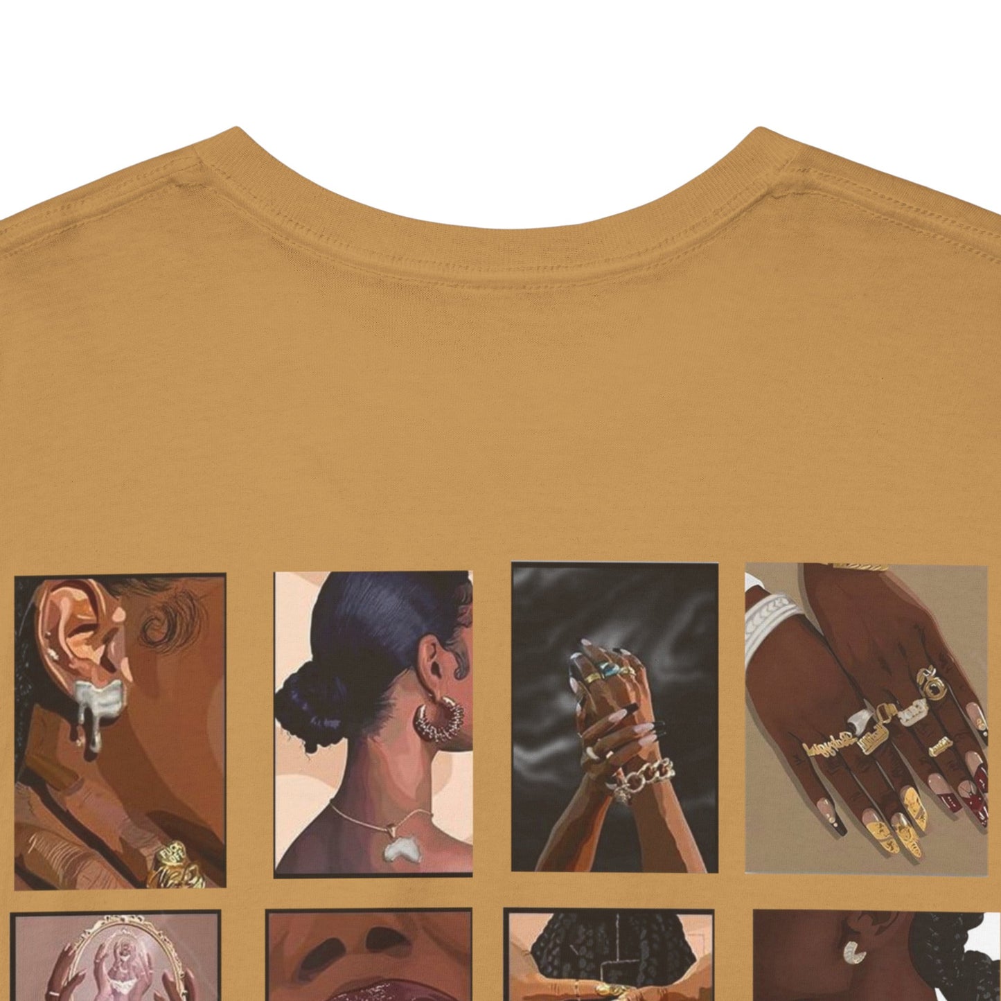 The Muse Unisex Heavy Cotton Tee - Vibrant Expressions Art Tee