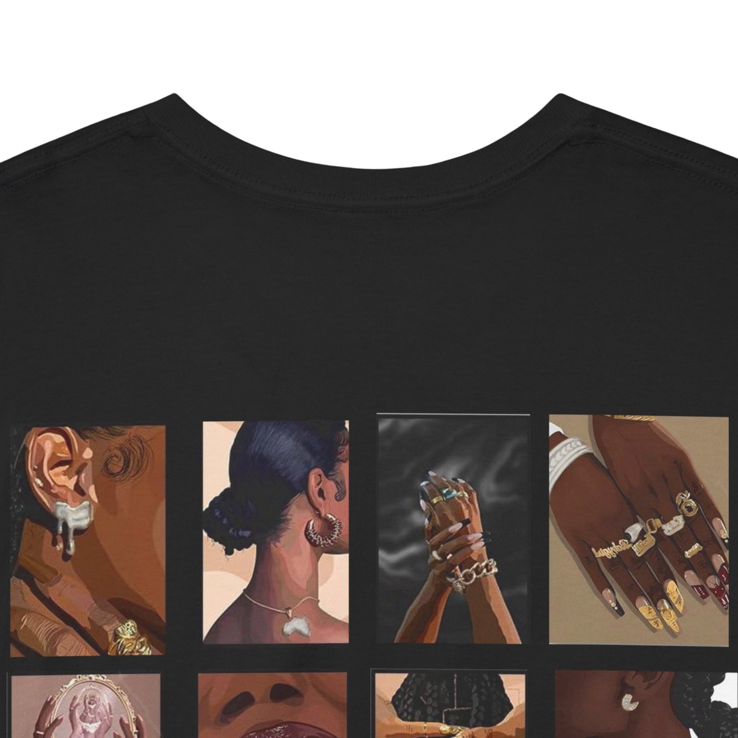 The Muse Unisex Heavy Cotton Tee - Vibrant Expressions Art Tee