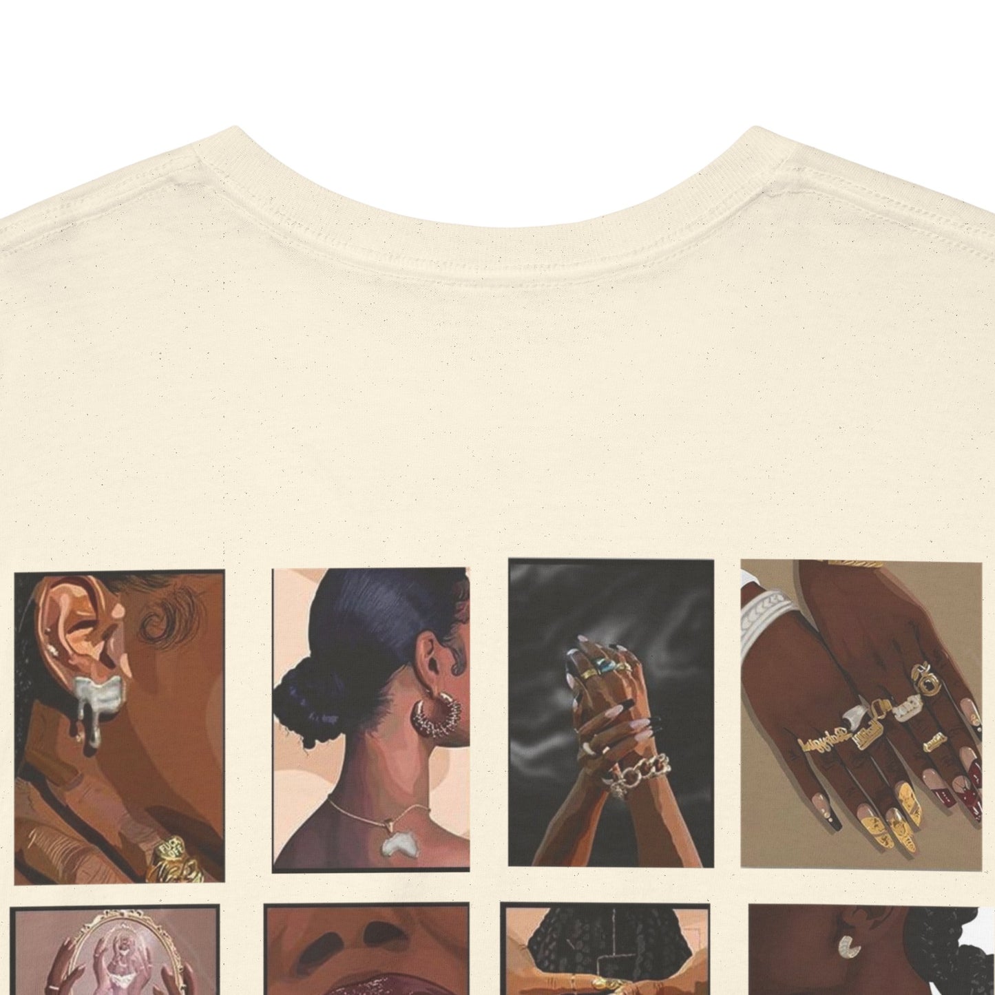 The Muse Unisex Heavy Cotton Tee - Vibrant Expressions Art Tee