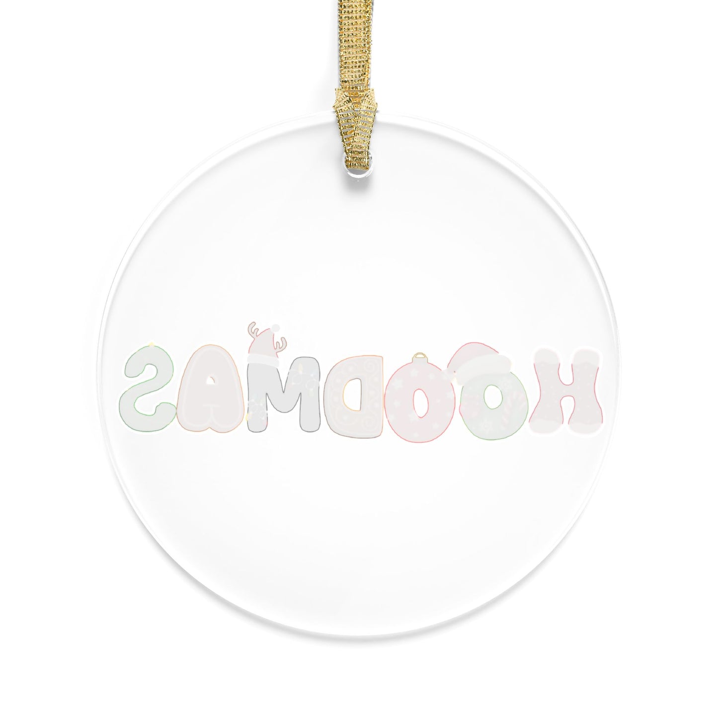 Hood Christmas Acrylic Ornament — Festive Neighborhood Holiday Décor