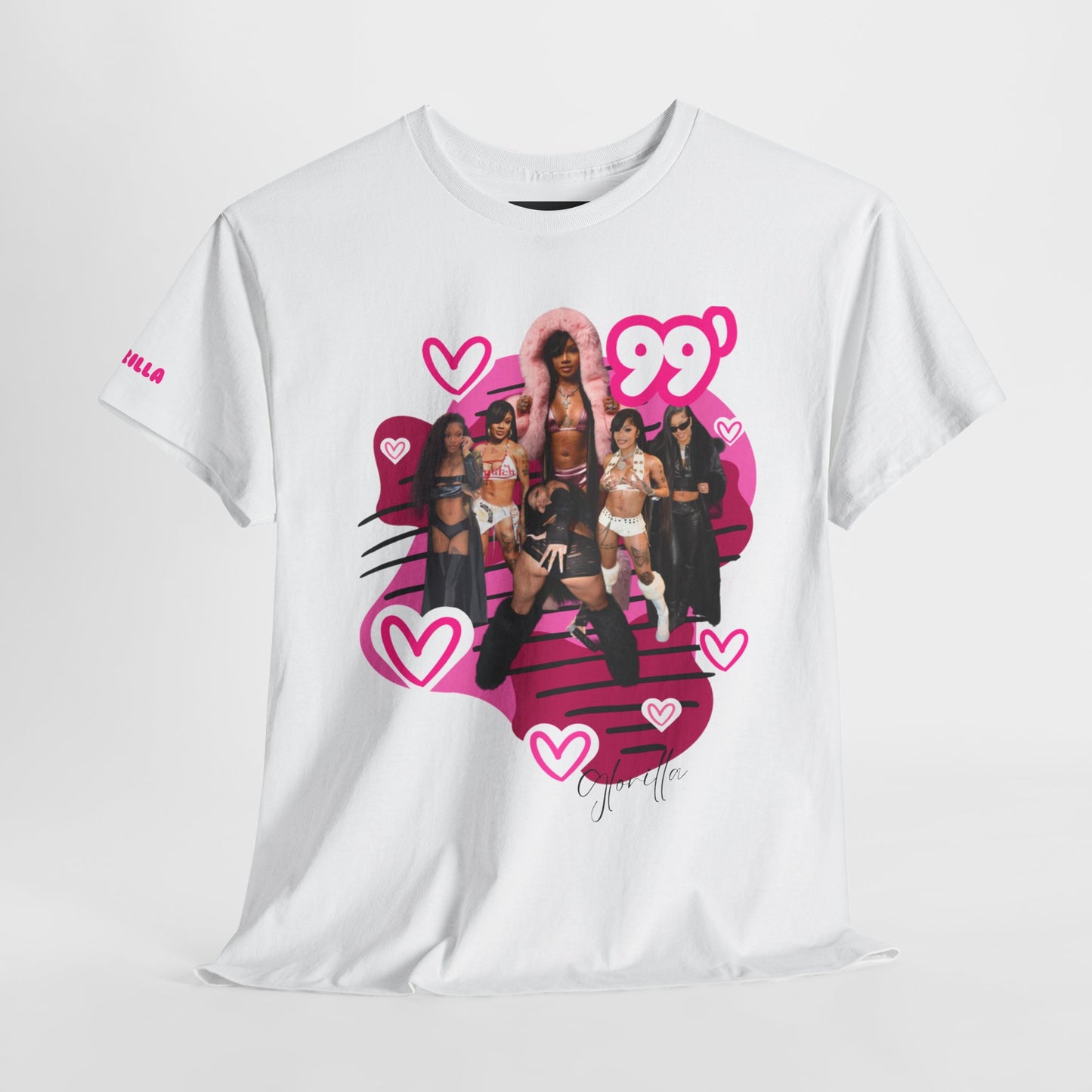 Glorilla Highly Blessed & 99 Love Vibe Shirt Unisex Heavy Cotton Tee
