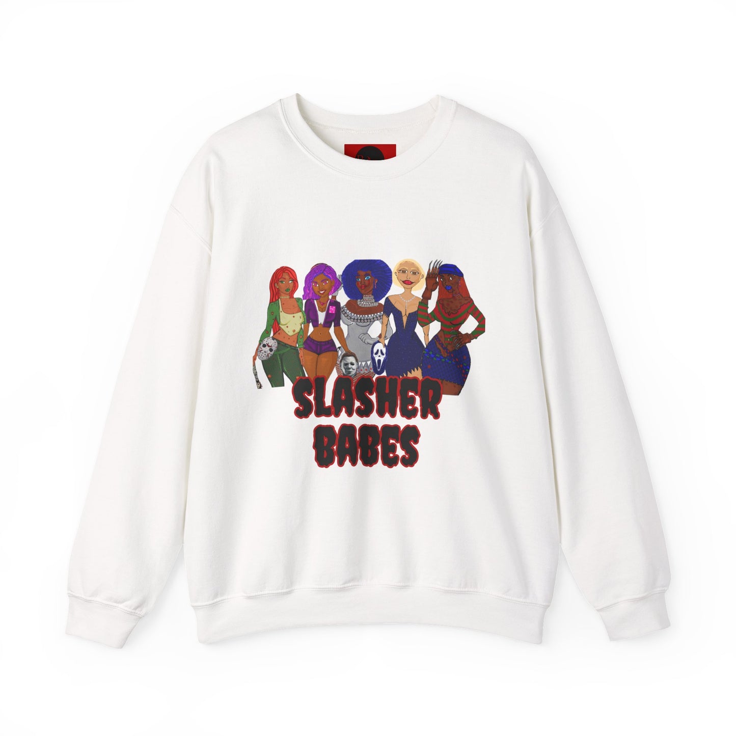 Halloween Slasher Babes Crewneck Sweatshirt