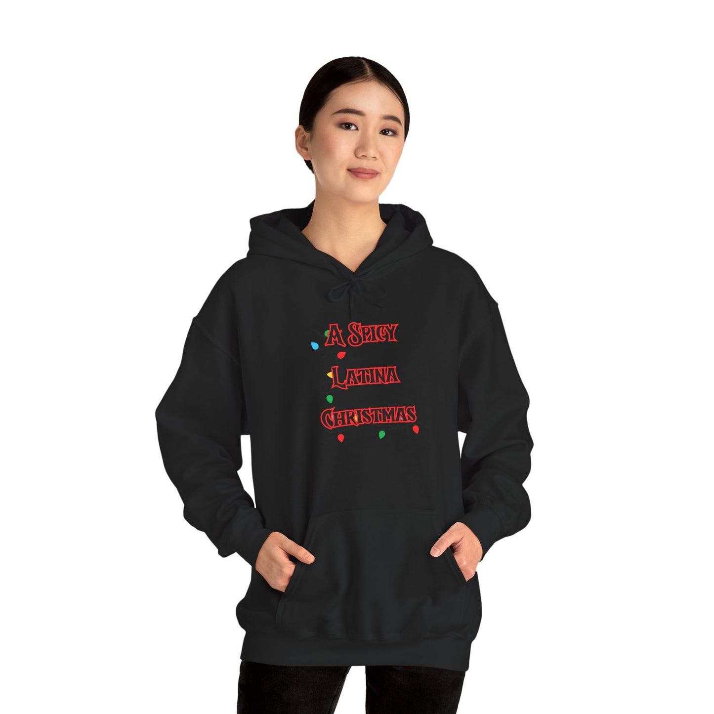 A Spicy Latina Christmas Hoodie — Festive Holiday Sweatshirt for Latinas