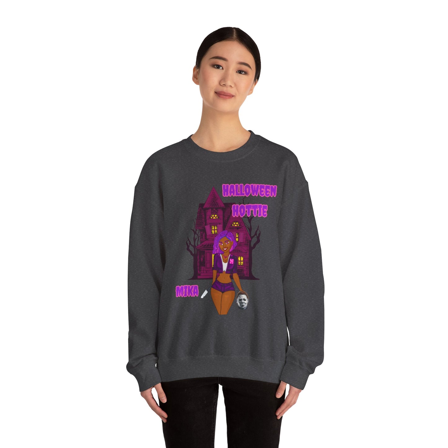 Halloween Mika Myers Crewneck Sweatshirt - Pretty Face don’t fool me