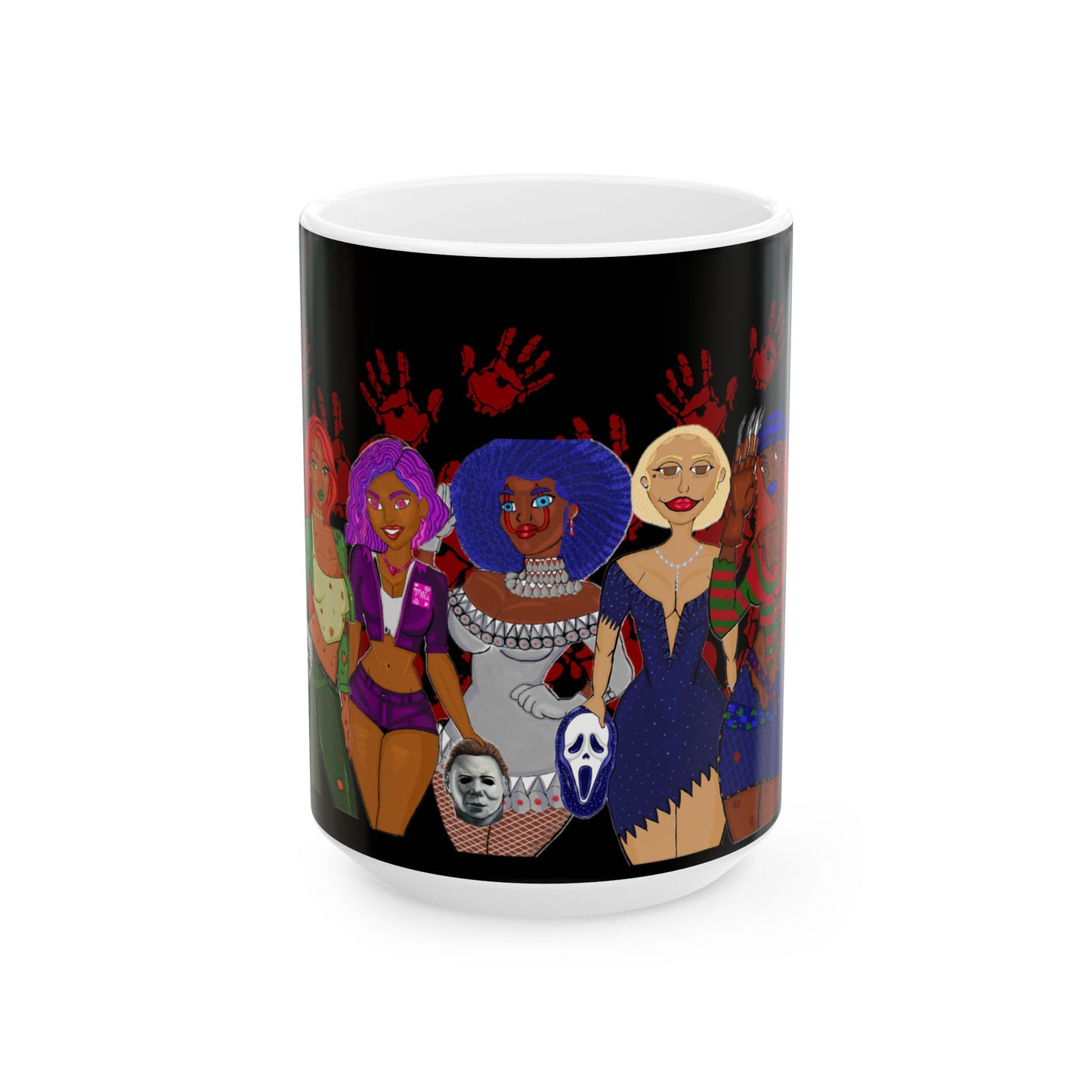 Mug: Slasher Babe Ceramic Mug (11oz, 15oz) for Cozy Winter