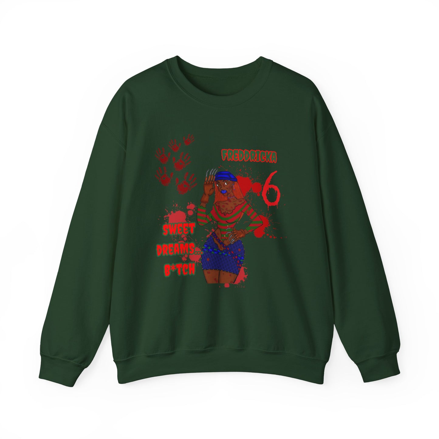 Freddricka Kruger-Creepy Cute Crewneck Sweatshirt