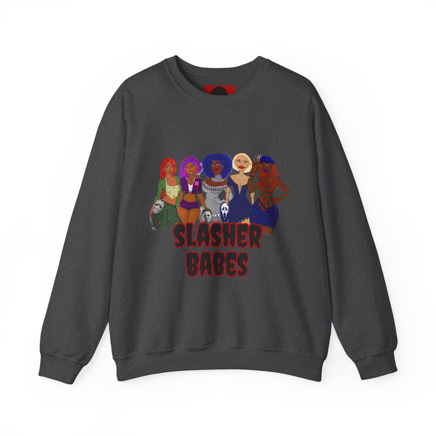 Halloween Slasher Babes Crewneck Sweatshirt