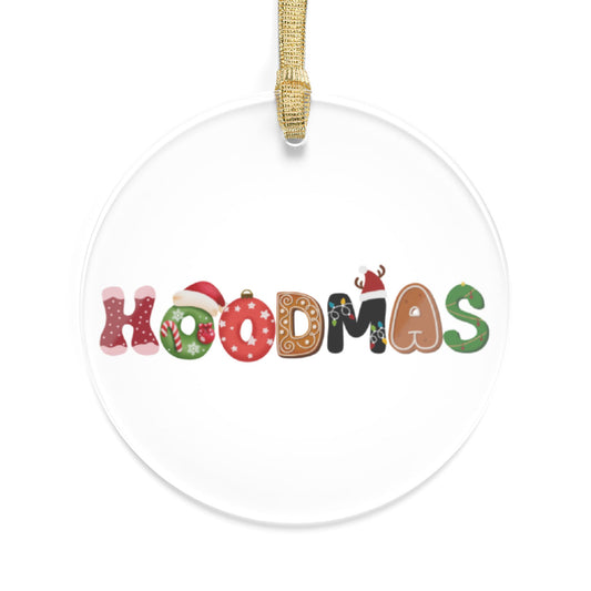 Hood Christmas Acrylic Ornament — Festive Neighborhood Holiday Décor