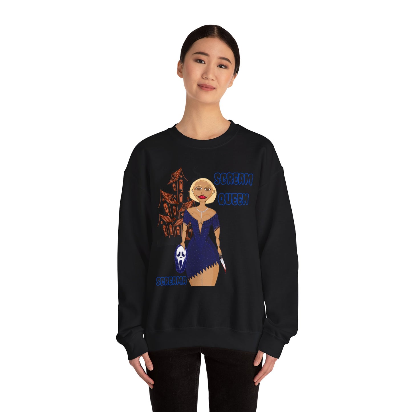 Scream Queen Sweatshirt - Fun and Whimsical Unisex Crewneck