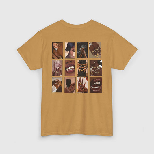 The Muse Unisex Heavy Cotton Tee - Vibrant Expressions Art Tee