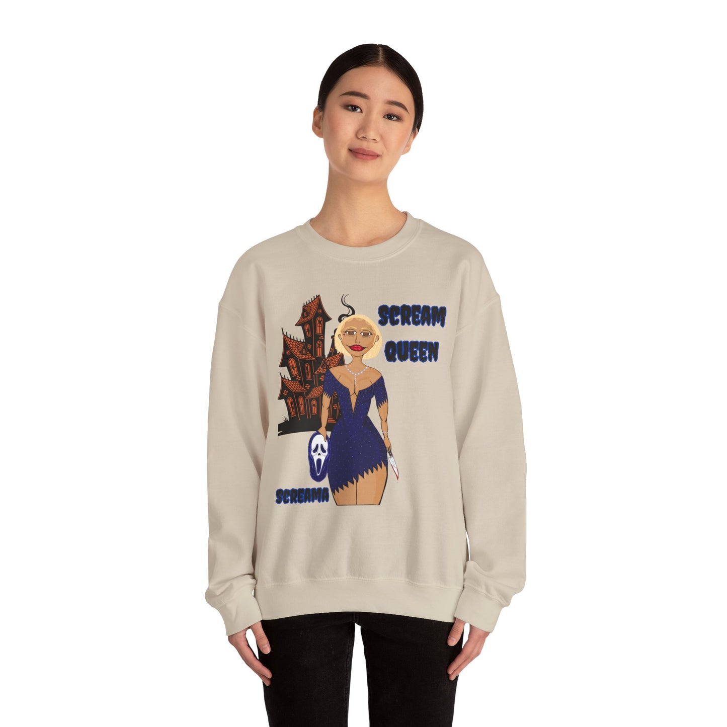 Scream Queen Sweatshirt - Fun and Whimsical Unisex Crewneck