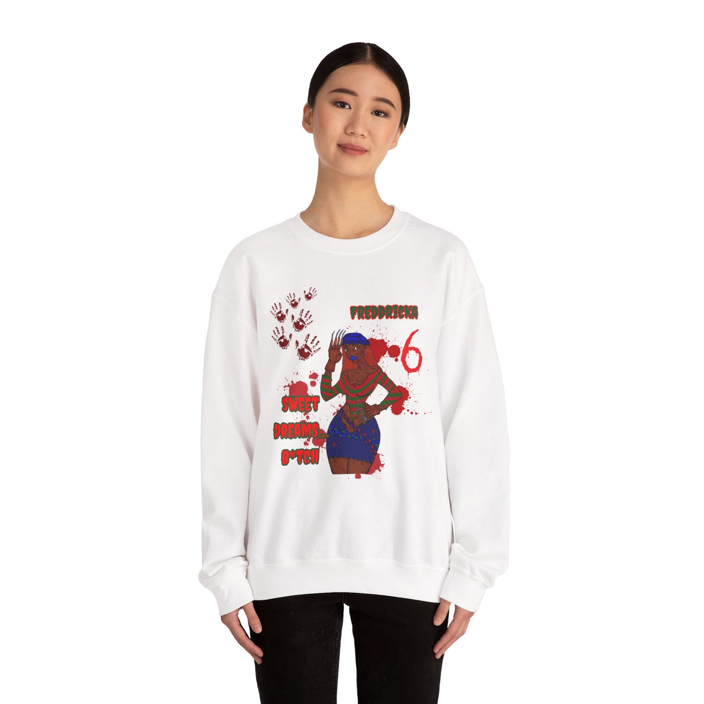Freddricka Kruger-Creepy Cute Crewneck Sweatshirt