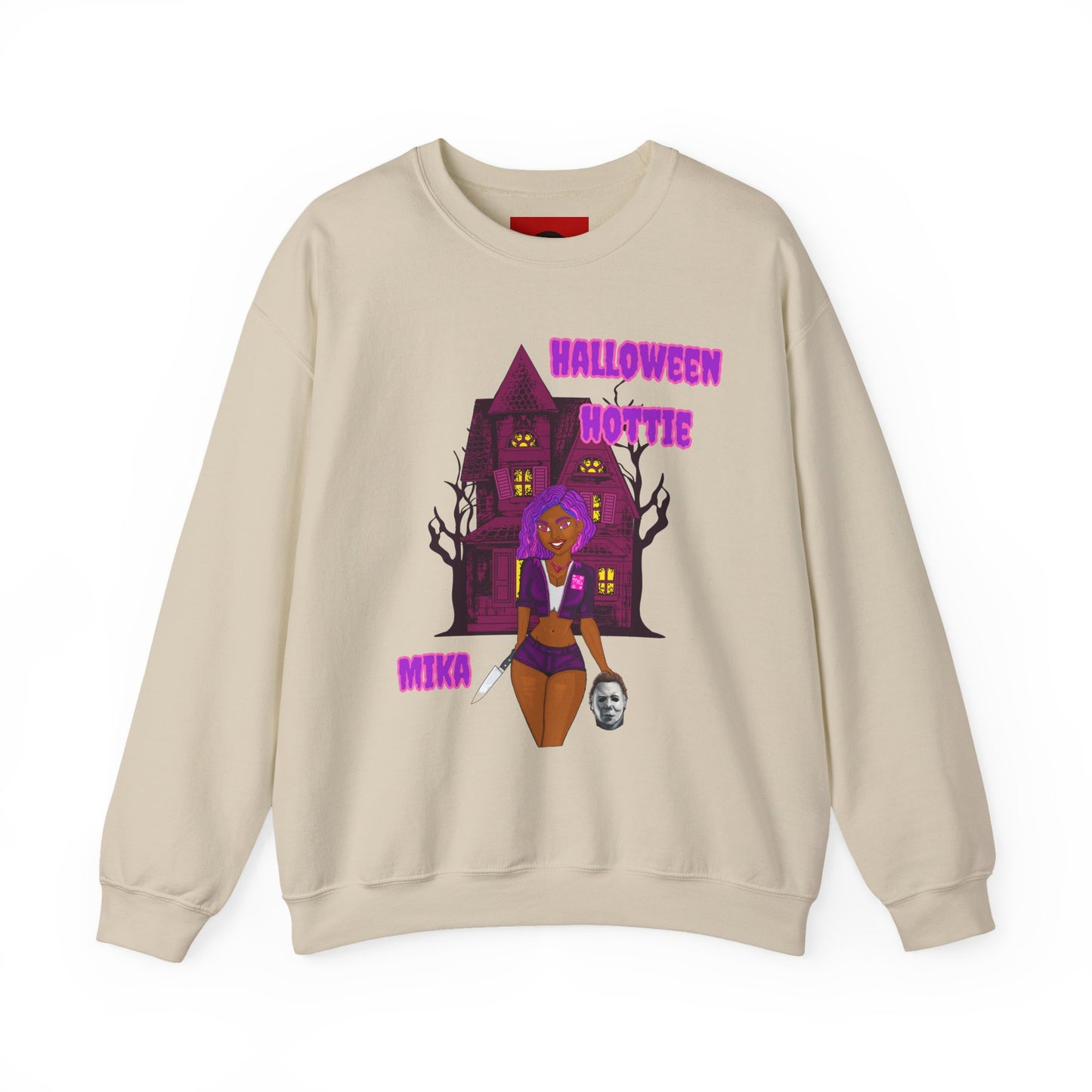 Halloween Mika Myers Crewneck Sweatshirt - Pretty Face don’t fool me