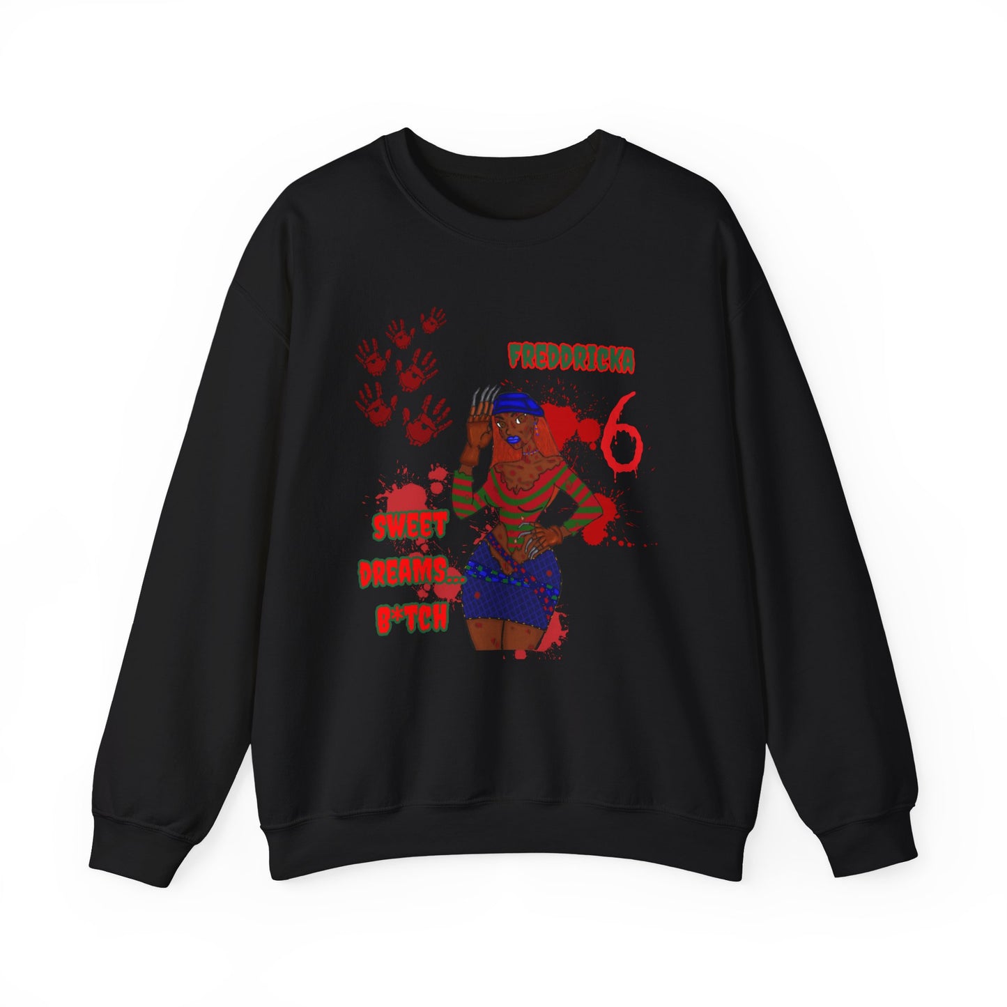 Freddricka Kruger-Creepy Cute Crewneck Sweatshirt