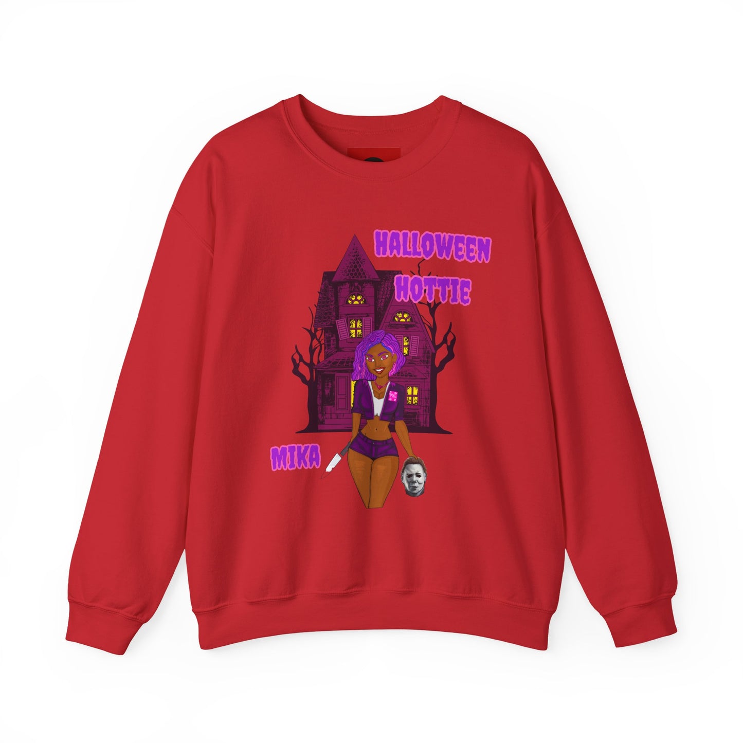 Halloween Mika Myers Crewneck Sweatshirt - Pretty Face don’t fool me