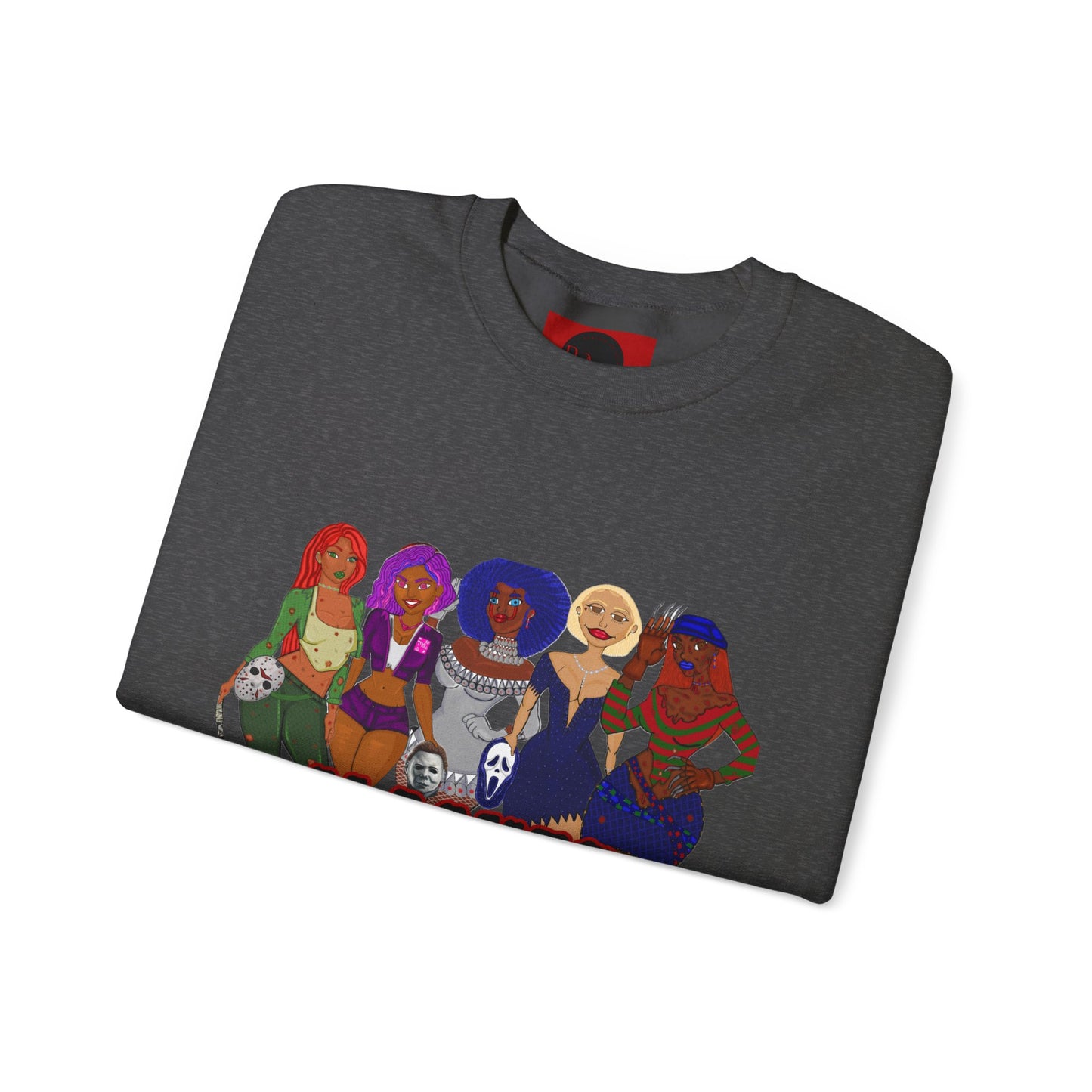 Halloween Slasher Babes Crewneck Sweatshirt