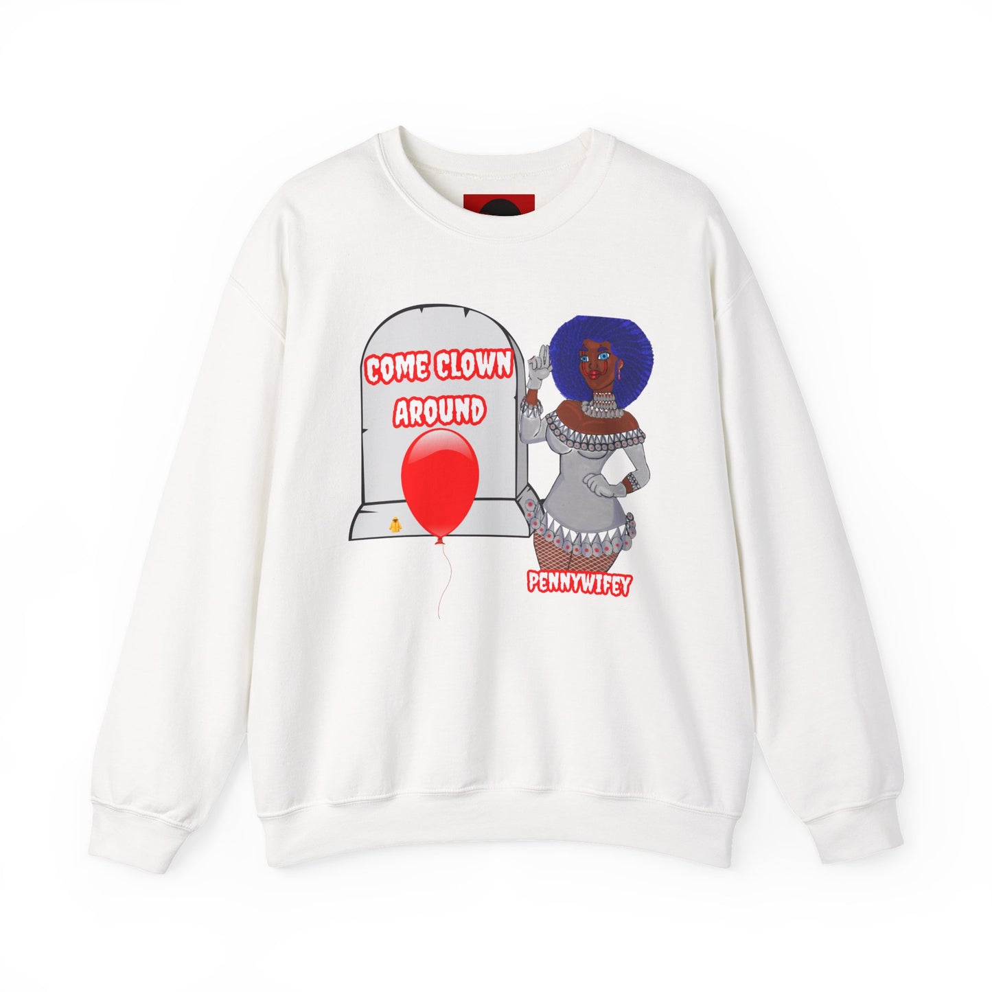 Crewneck Sweatshirt Pennywise Women Pennywife Sexy and Scary Halloween Horror