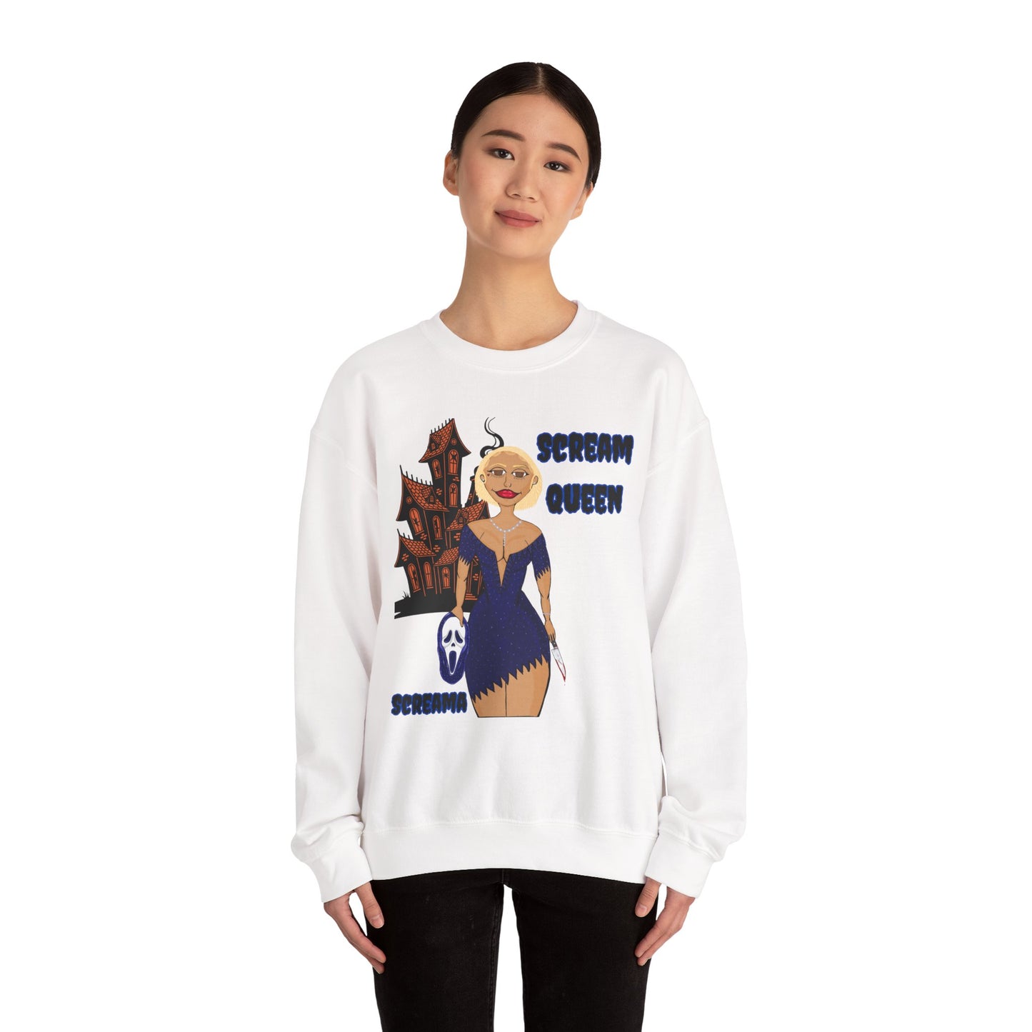 Scream Queen Sweatshirt - Fun and Whimsical Unisex Crewneck