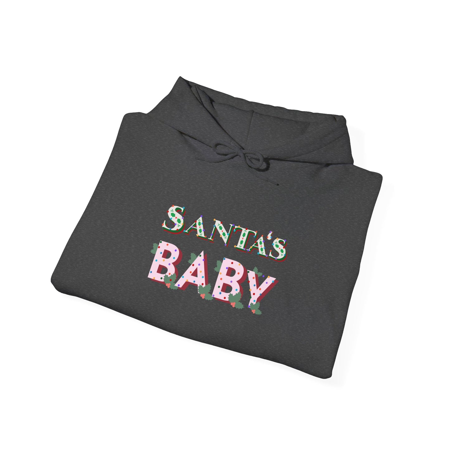 Santa Baby Hoodie — Festive Christmas Holiday Sweatshirt