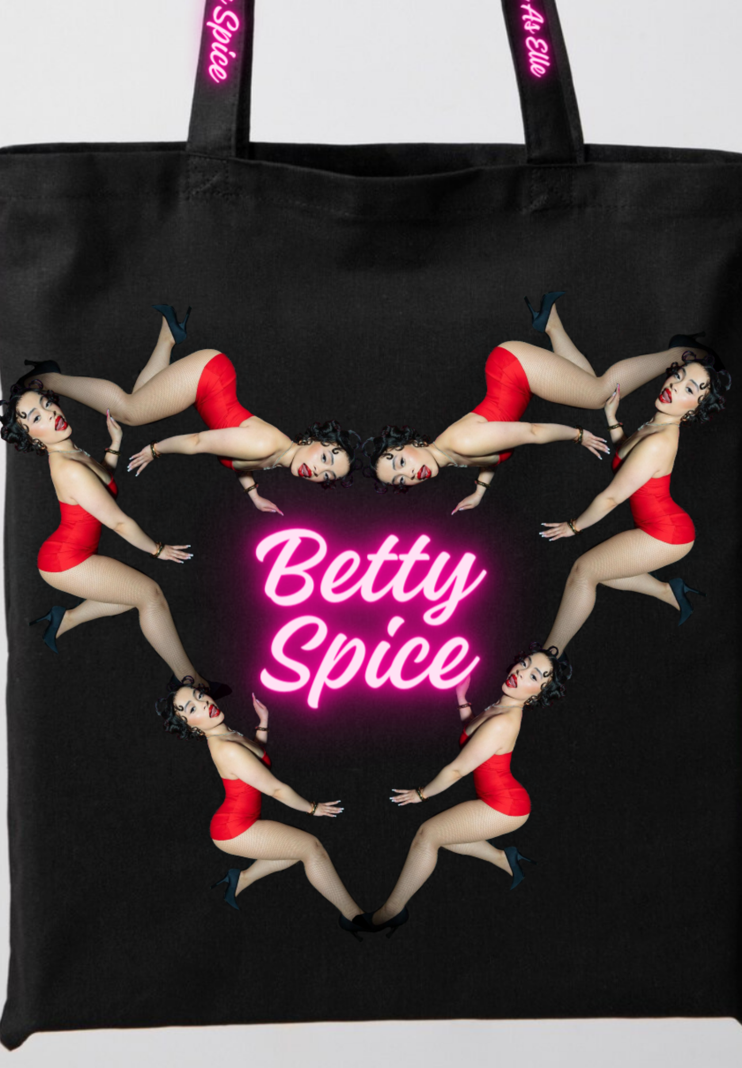 Betty Spice Black Heart Tote