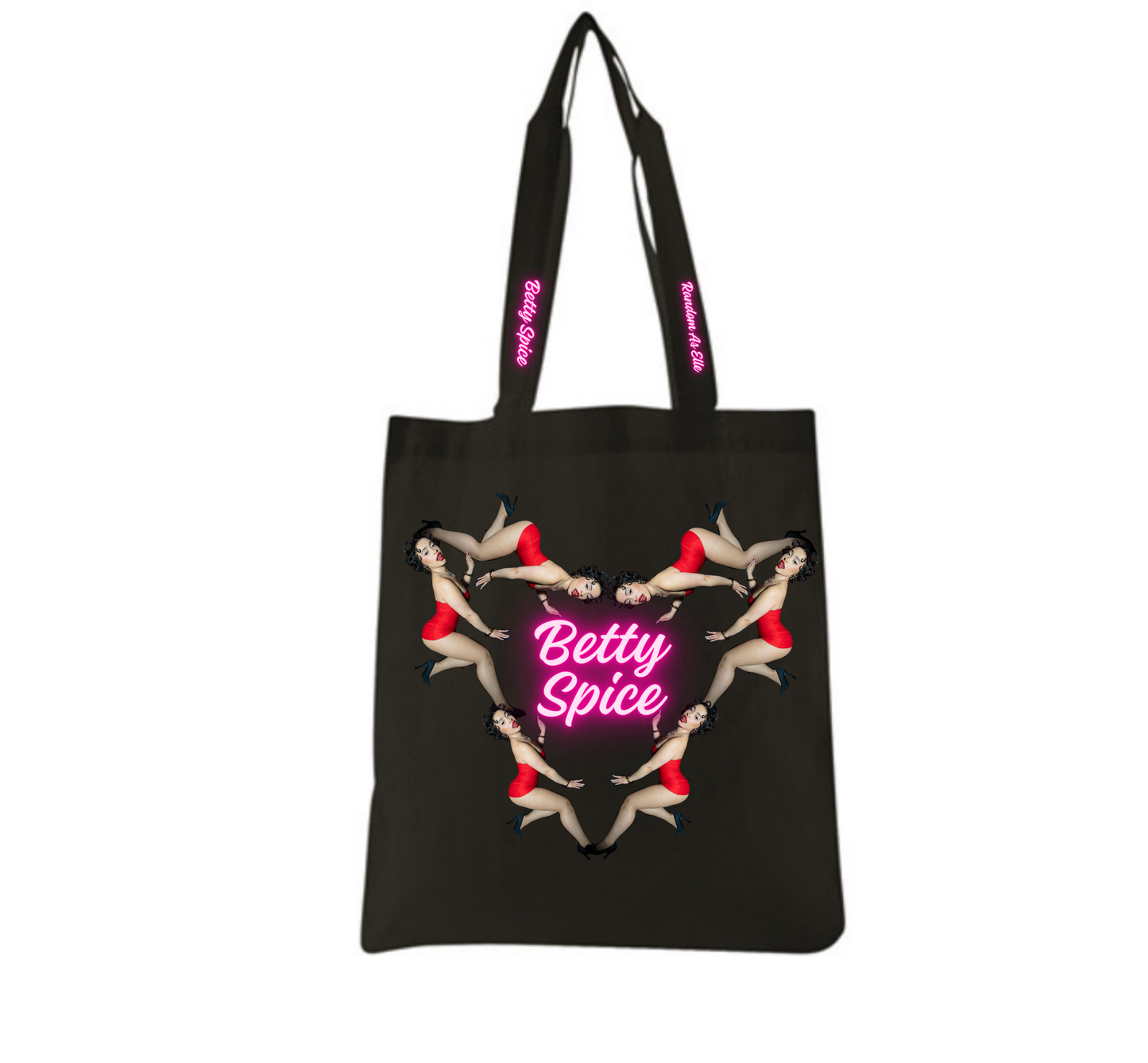 Betty Spice Black Heart Tote