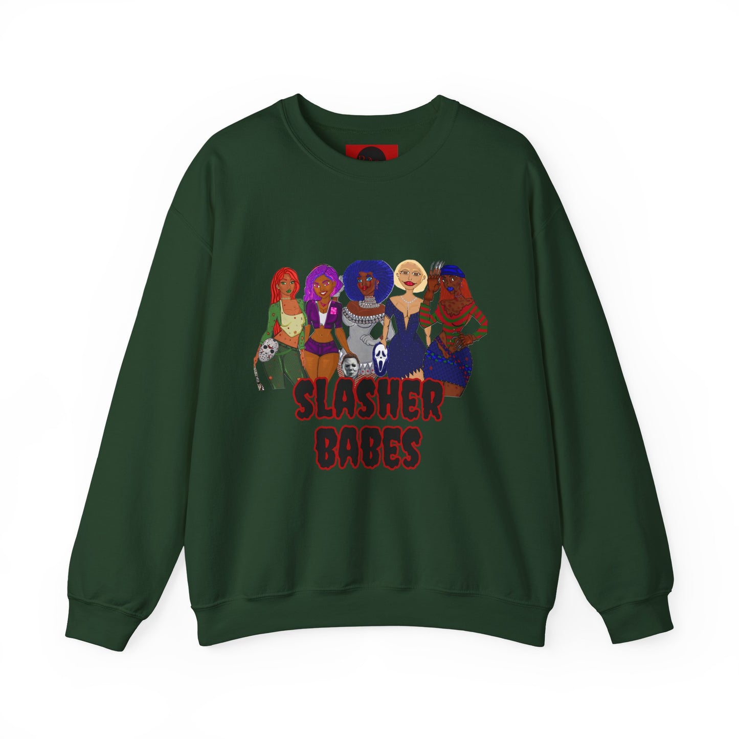 Halloween Slasher Babes Crewneck Sweatshirt