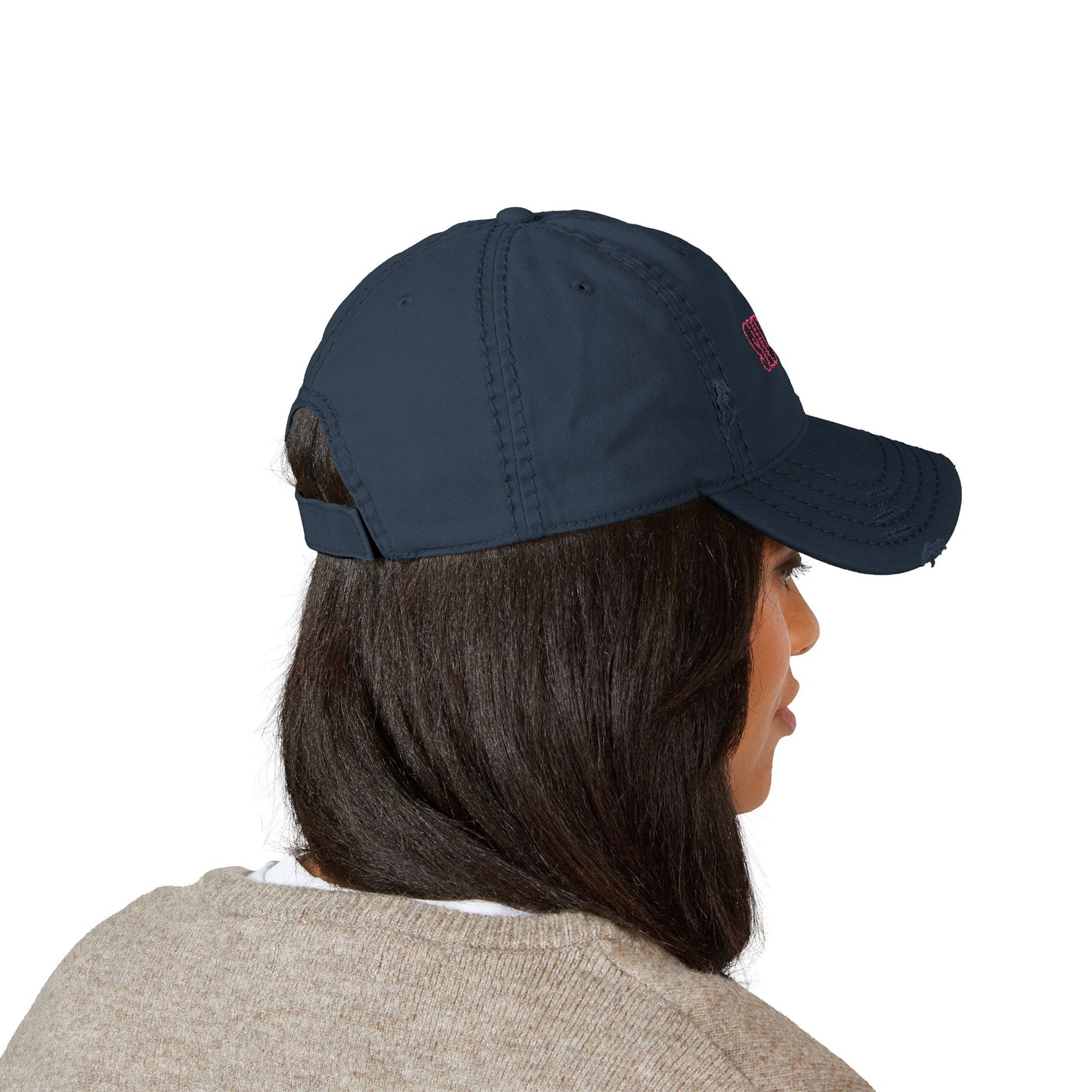 Distressed Dad Hat with 'SLUTTY' Embroidery - Trendy Cap for Casual Outfits, Gifts, Parties, Summer Fashion, Everyday Style