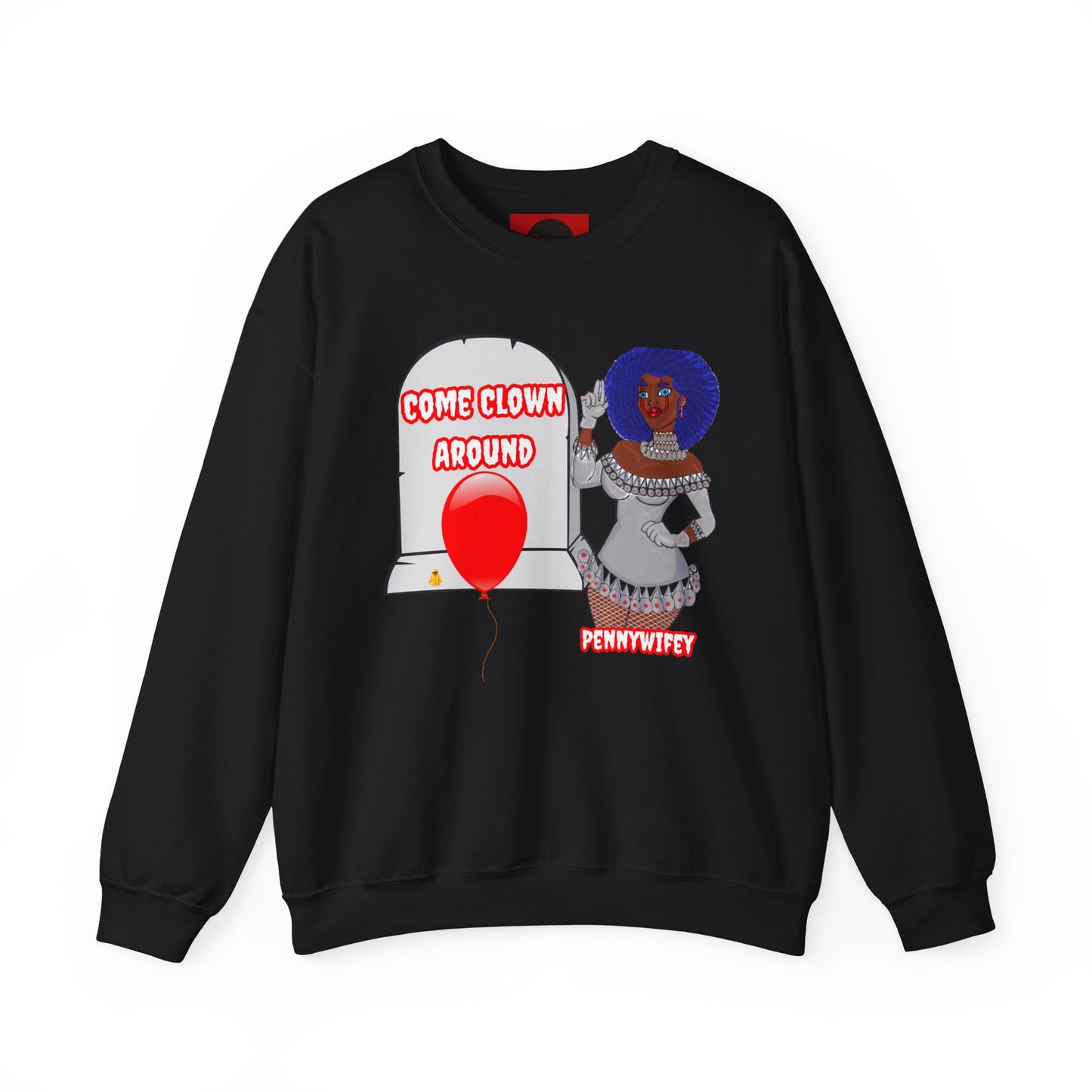 Crewneck Sweatshirt Pennywise Women Pennywife Sexy and Scary Halloween Horror