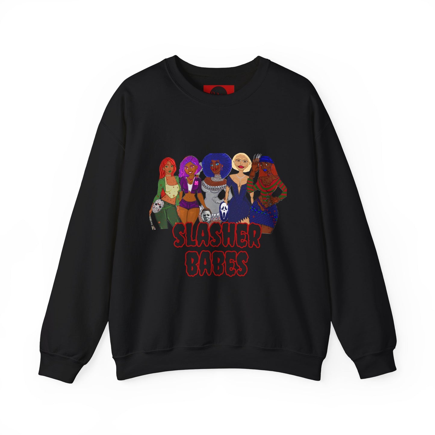 Halloween Slasher Babes Crewneck Sweatshirt