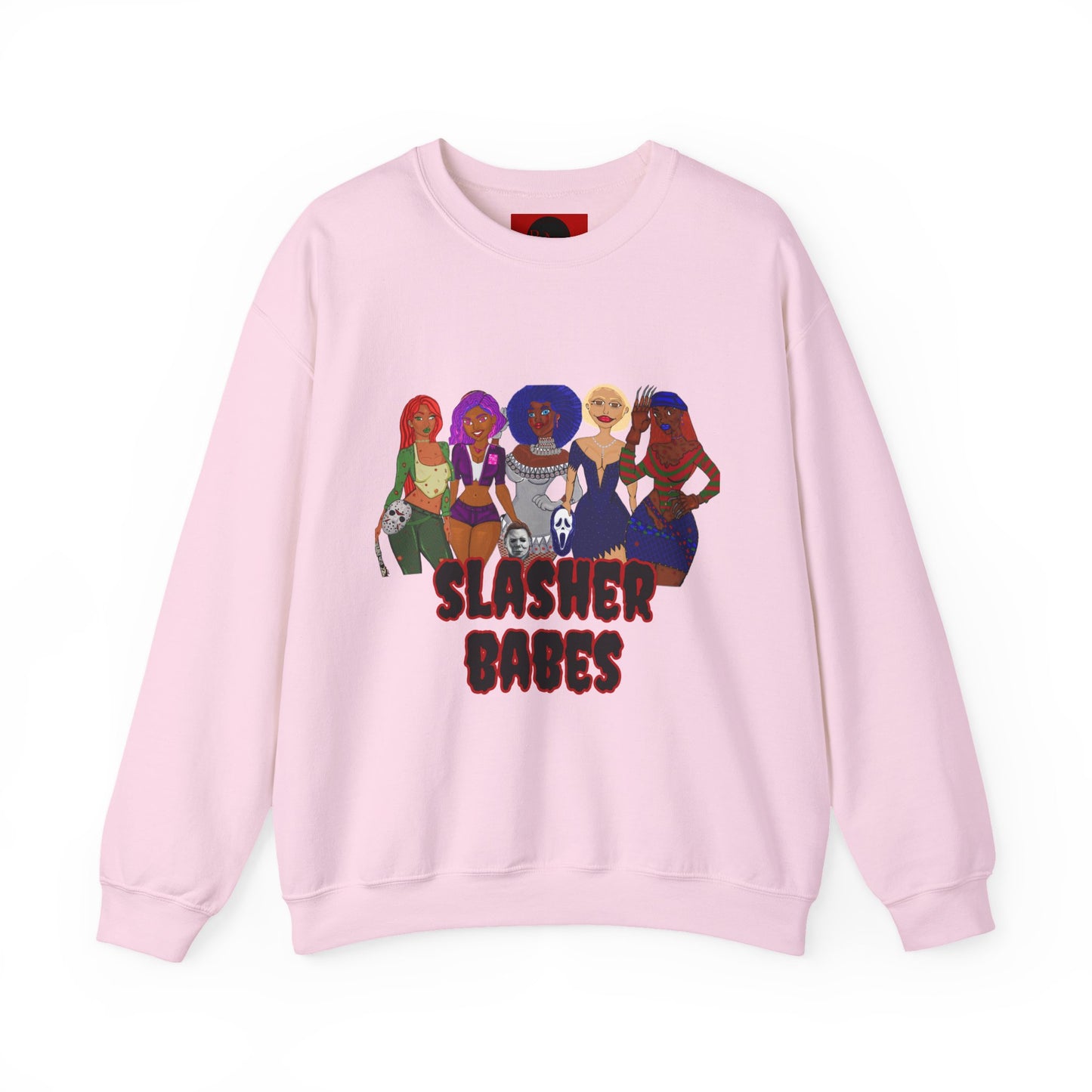 Halloween Slasher Babes Crewneck Sweatshirt