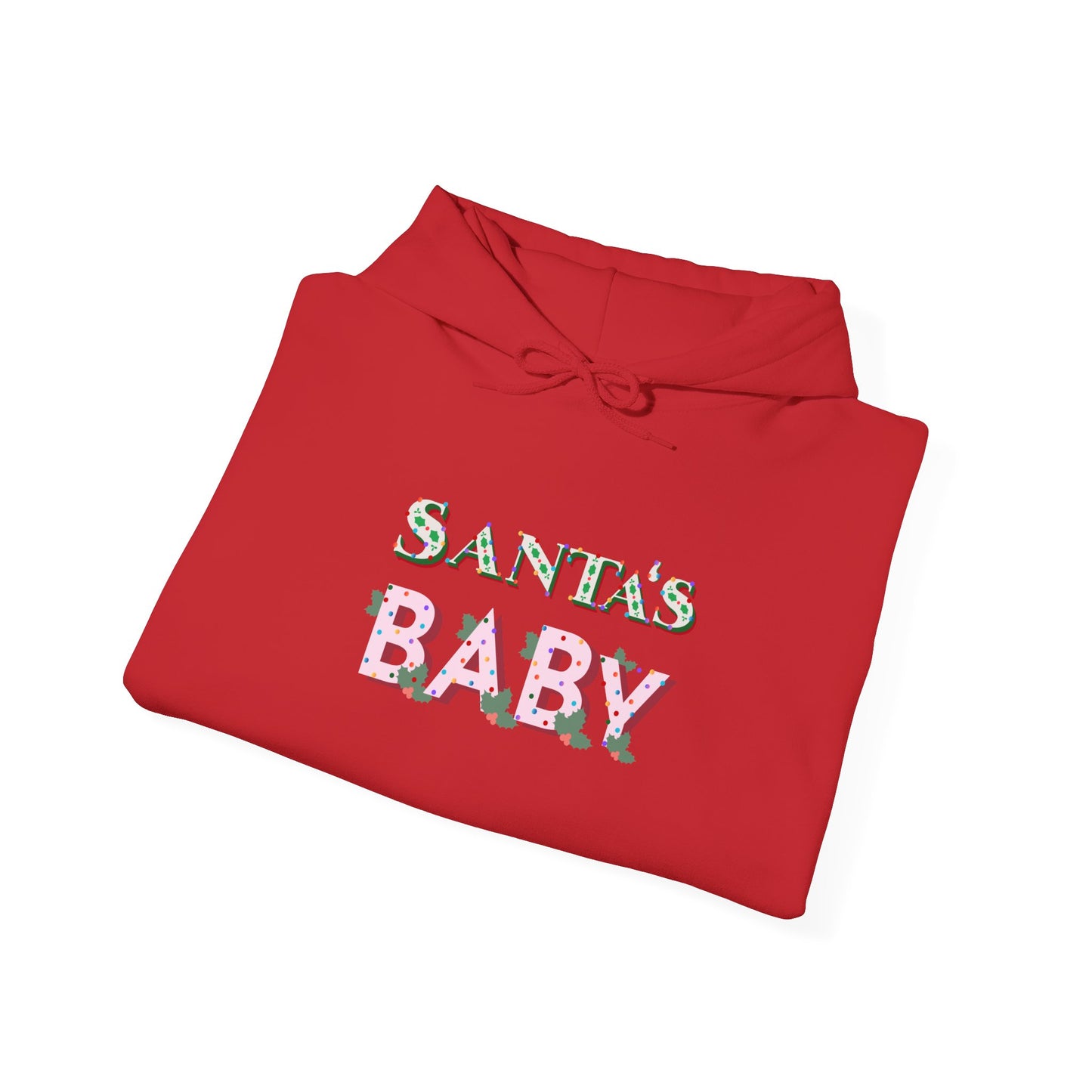 Santa Baby Hoodie — Festive Christmas Holiday Sweatshirt