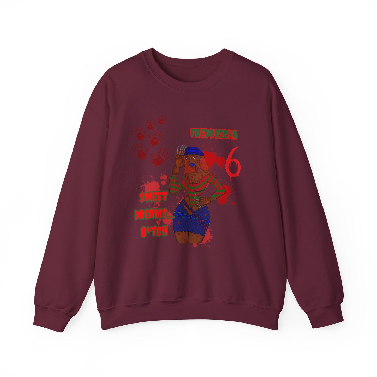 Freddricka Kruger-Creepy Cute Crewneck Sweatshirt