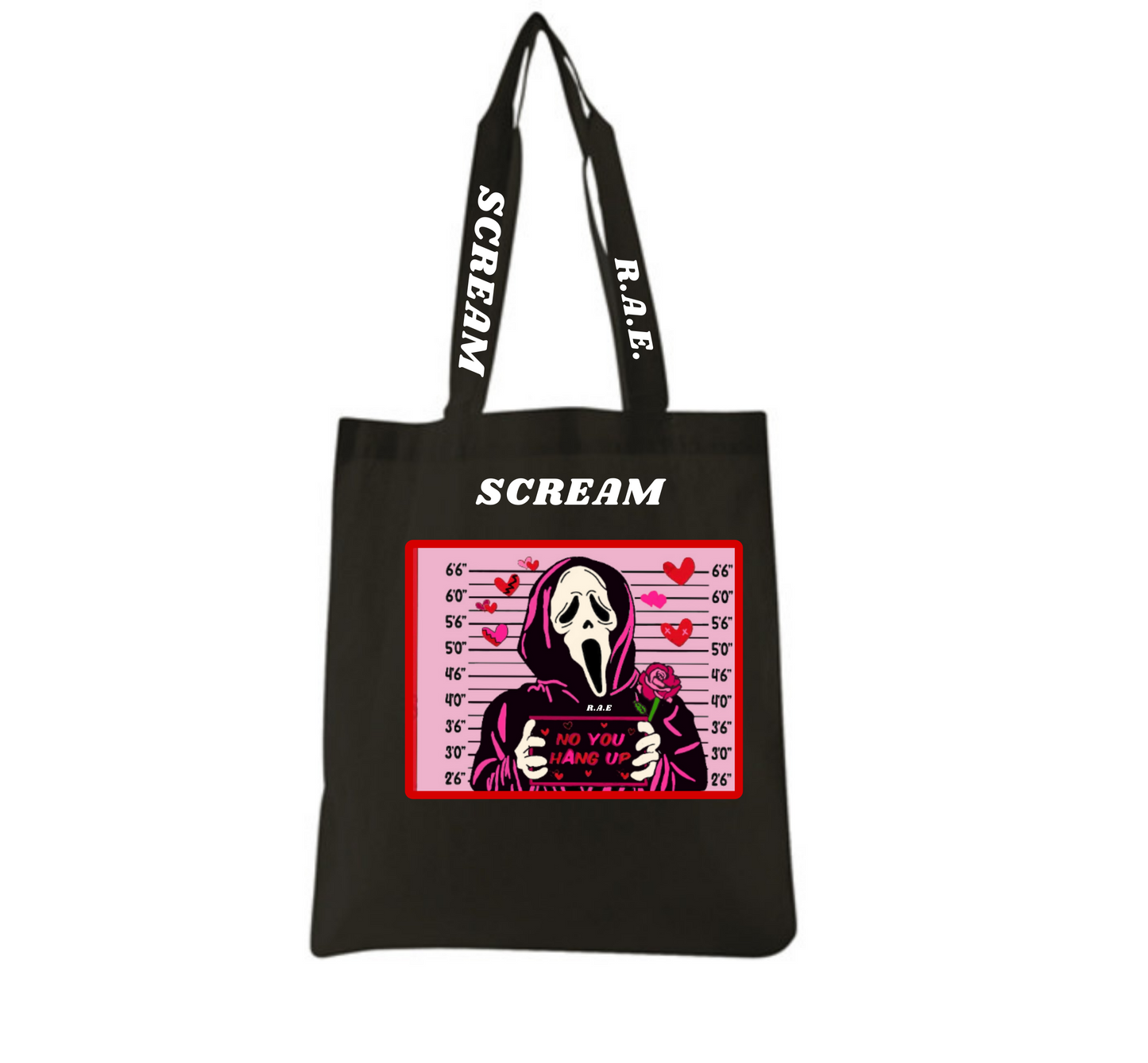 Ghostface Scream Vday Arrest Tote (Black)