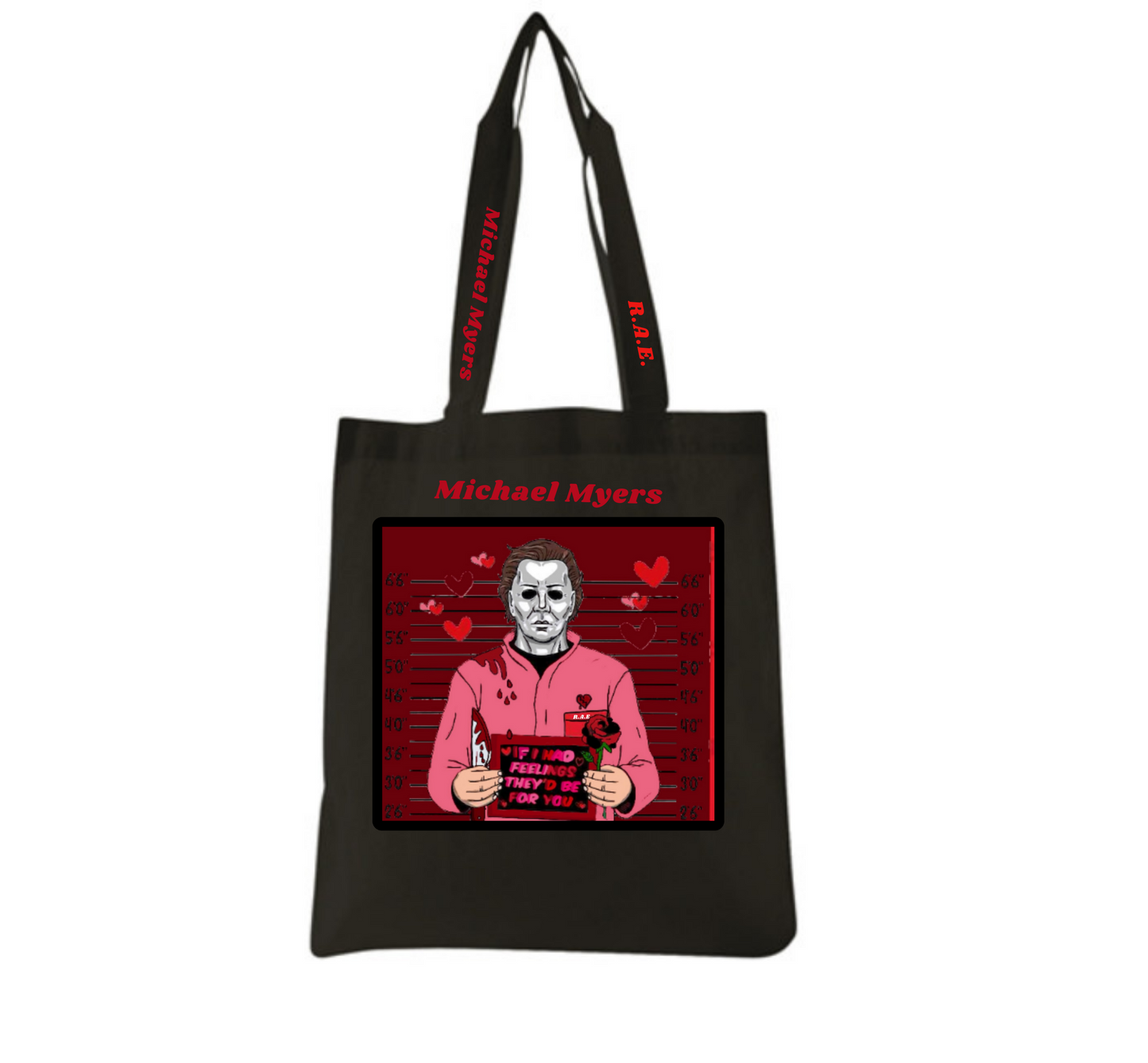 Michael Myers Vday Arrest Tote (Red)