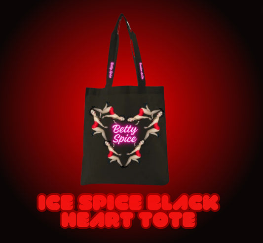 Betty Spice Black Heart Tote